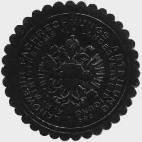 Landwehr-Fachrechnungs-Abteilung-K.K. Ministerium fÃ¼r Landesverteidigung