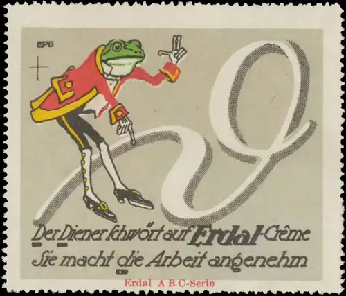 Erdal Frosch Buchstabe D