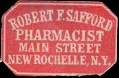 Pharmacist Robert F. Safford
