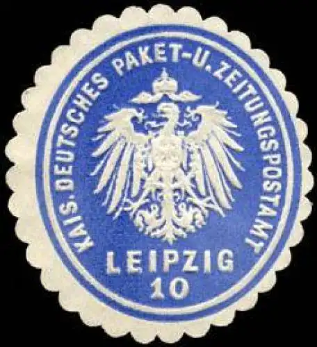 Kaiserlich Deutsches Packet - und Zeitungspostamt Leipzig 10