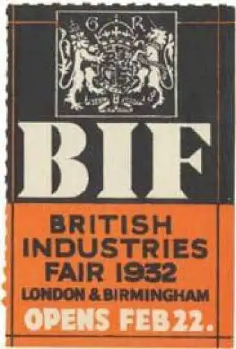 BIF British Indusries Fair - Industrieausstellung