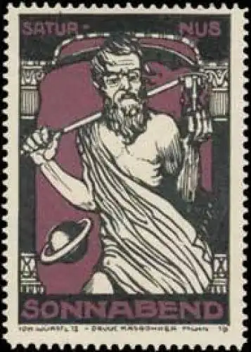 Wochentag Sonnabend - Saturnus