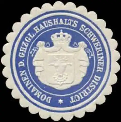 Domainen des Ghzgl. Haushalts Schweriner District