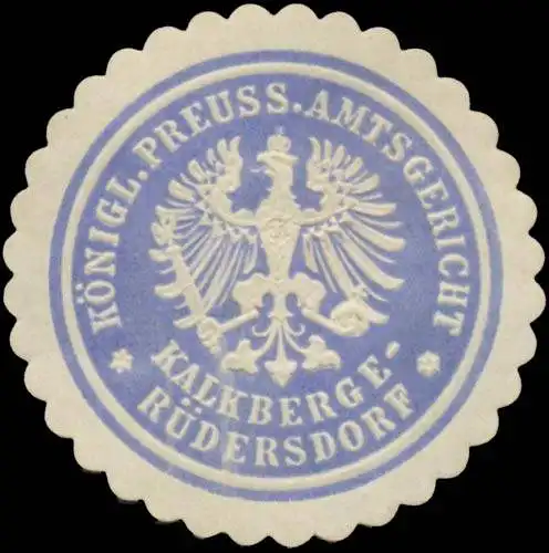 K. Pr. Amtsgericht Kalkberge-RÃ¼dersdorf