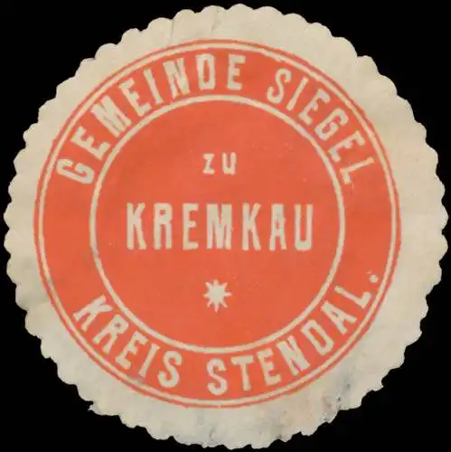 Gemeinde Siegel zu Kremkau Kreis Stendal