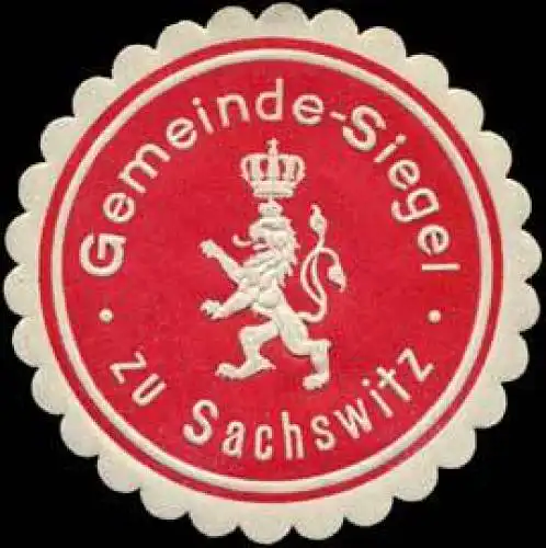 Gemeinde-Siegel zu Sachswitz