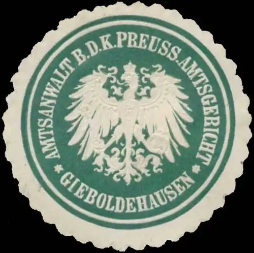 Amtsanwalt b.d. K.Pr. Amtsgericht Gieboldehausen