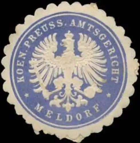 Koen. Preuss. Amtsgericht Meldorf