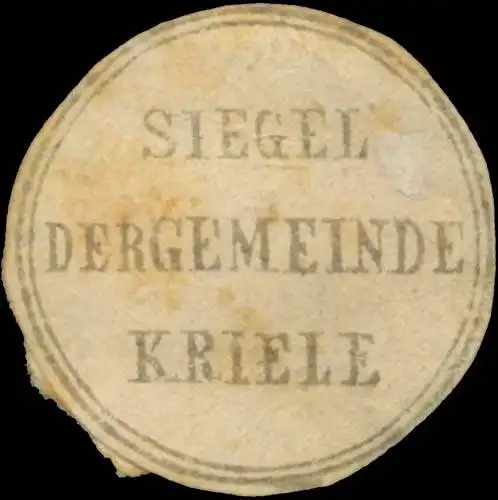 Siegel der Gemeinde Kriele