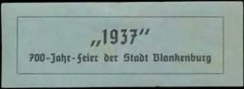 700 Jahre Blankenburg