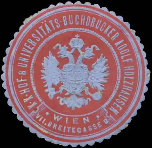 K.K. Hof- & UniversitÃ¤ts-Buchhandlung Adolf Holzhausen