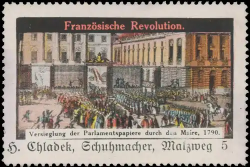 1790 Versiegelung der Parlamentspapiere