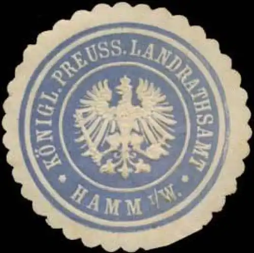 K.Pr. Landrathsamt Hamm i.W