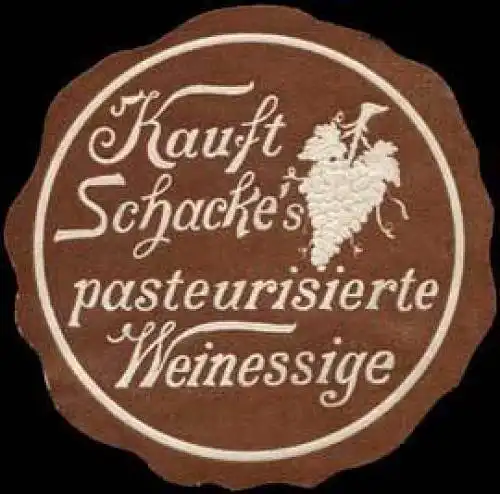 Kauft Schackes pasteurisierte Weinessige