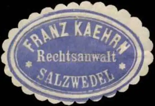 Franz Kaehrn Rechtsanwalt