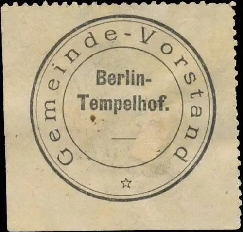 Gemeinde-Vorstand Berlin Tempelhof