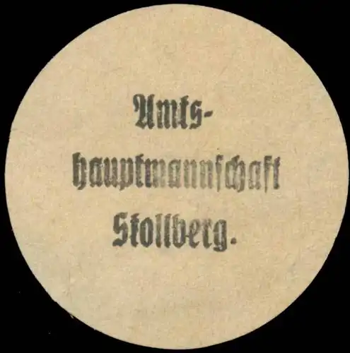 Amtshauptmannschaft Stollberg