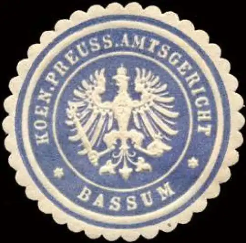 Koeniglich Preussische Amtsgericht - Bassum