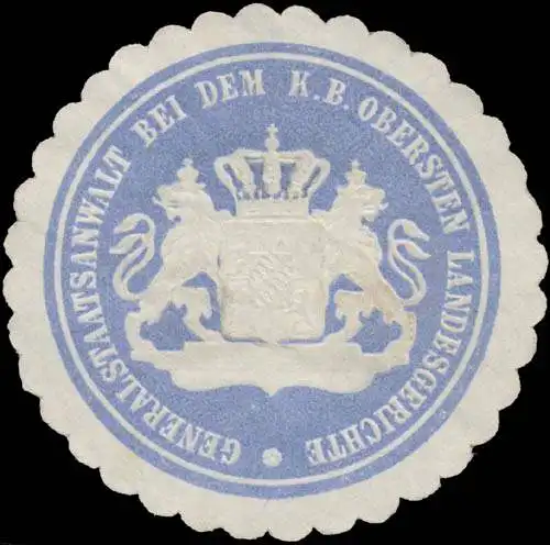 Generalstaatsanwalt bei dem K.Bayer. Obersten Landesgerichte