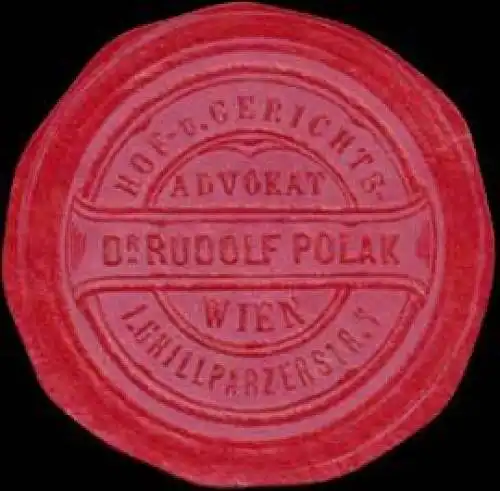 Hof- und Gerichtsadvokat Dr. Rudolf Polak
