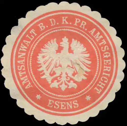 Amtsanwalt b.d. K.Pr. Amtsgericht Esens