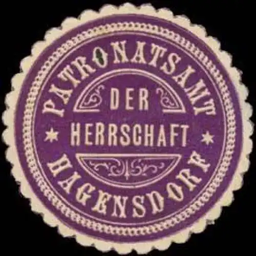 Patronatsamt der Herrschaft Hagensdorf