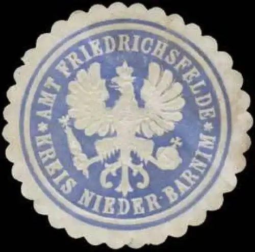 Amt Friedrichsfelde Kreis Nieder-Barnim