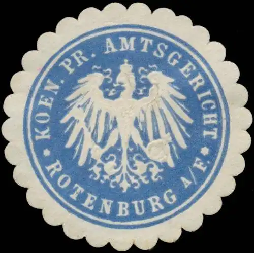K. Pr. Amtsgericht Rotenburg/Fulda