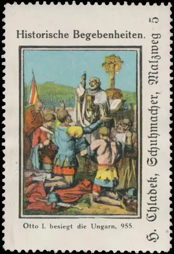 Otto I. besiegt die Ungarn 955