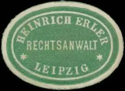 Rechtsanwalt Heinrich Erler