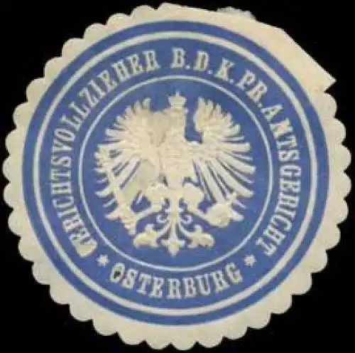 Gerichtsvollzieher bei dem K.Pr. Amtsgericht Osterburg
