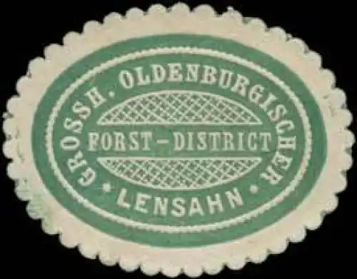 Grossh. Oldenburgischer Forst-District Lensahn