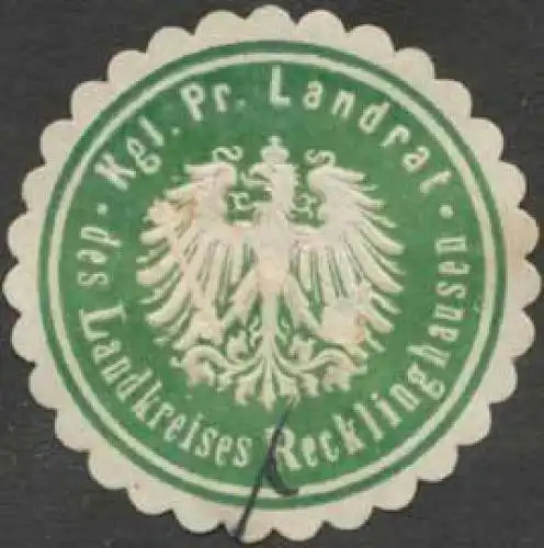 K.Pr. Landrat des Landkreises Recklinghausen