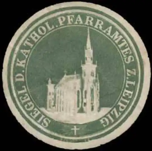 Siegel des katholischen Pfarramtes zu Leipzig