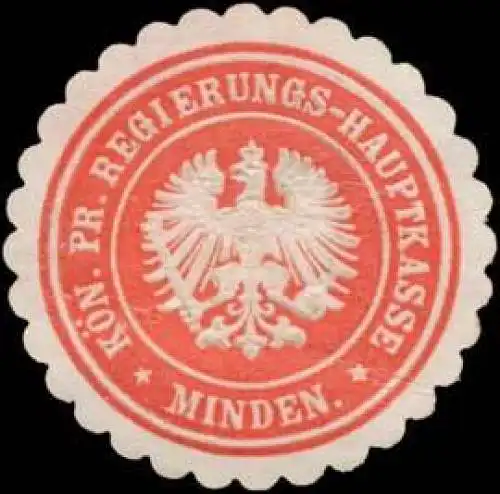 K.Pr. Regierungs-Hauptkasse Minden