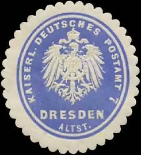 K. Deutsches Postamt 7 Dresden Altstadt