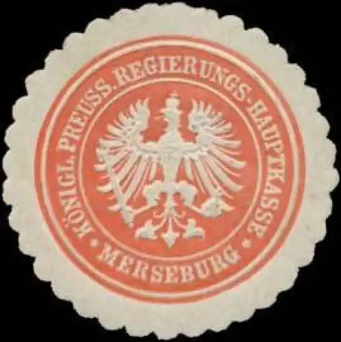 K.Pr. Regierungs-Hauptkasse Merseburg