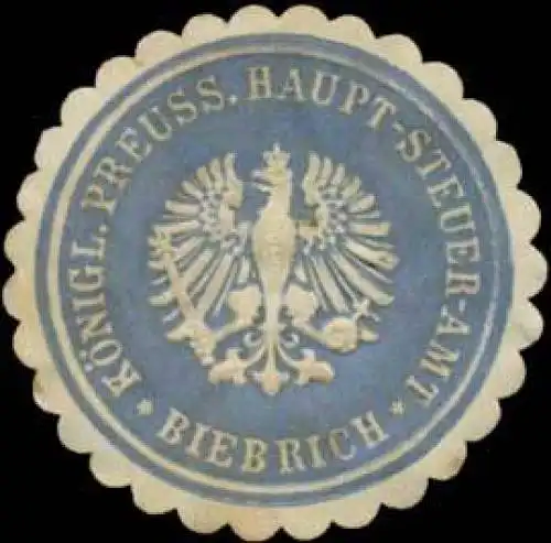 K.Pr. Haupt-Steuer-Amt Biebrich