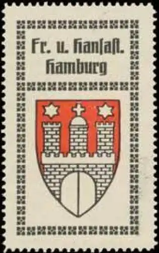 Fr. und Hansastadt Hamburg Wappen