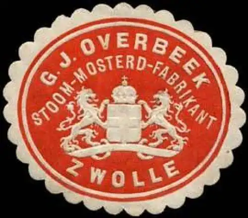G.J. Overbeek Stoom-Mosterd-Fabrikant - Zwolle