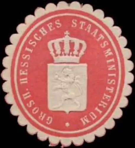 Grosh. Hessisches Staatsministerium