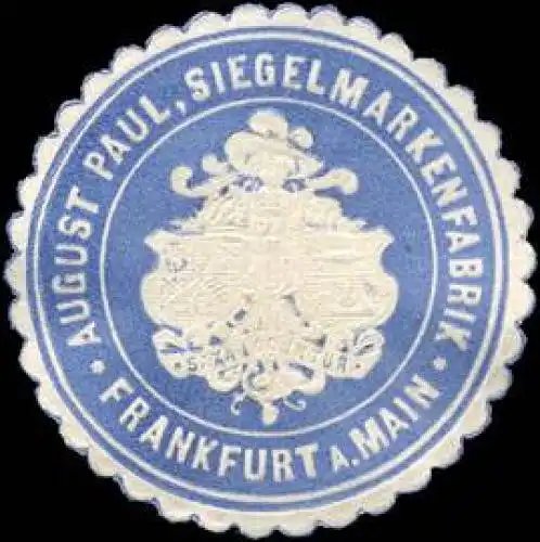 August Paul - Siegelmarkenfabrik - Frankfurt am Main