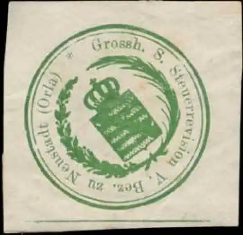 Gr. S. Steuerrevision V. Bezirk zu Neustadt/Orla