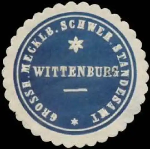 Gr. Mecklb. Schwer. Standesamt Wittenburg