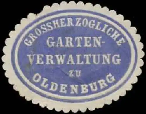 Gr. Gartenverwaltung zu Oldenburg