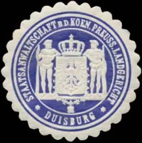 Staatsanwaltschaft b.d. K.Pr. Landgericht Duisburg