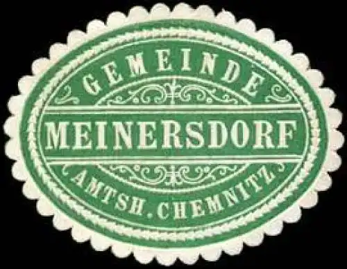 Gemeinde Meinersdorf - Amtshauptmannschaft Chemnitz
