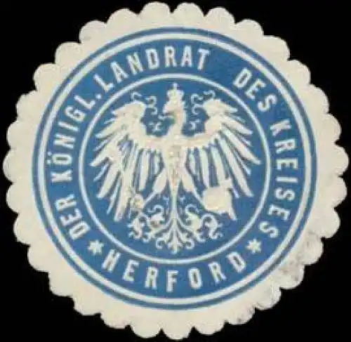 Der K. Landrat des Kreises Herford