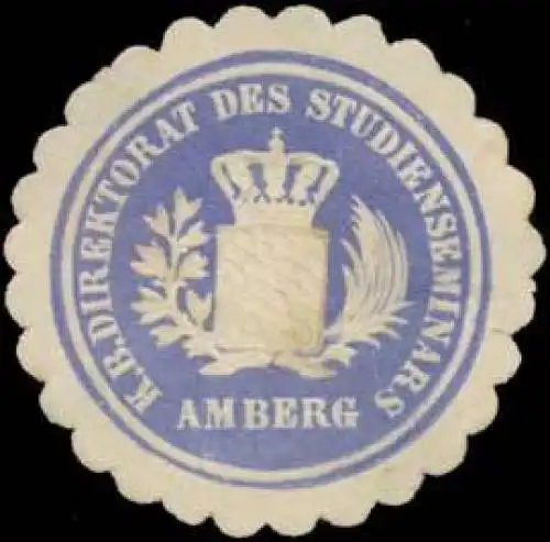 K. Bayer. Direktorat des Studienseminars Amberg