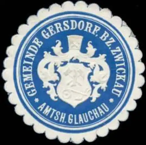 Gemeinde Gersdorf Bz. Zwickau Amtsh. Glauchau